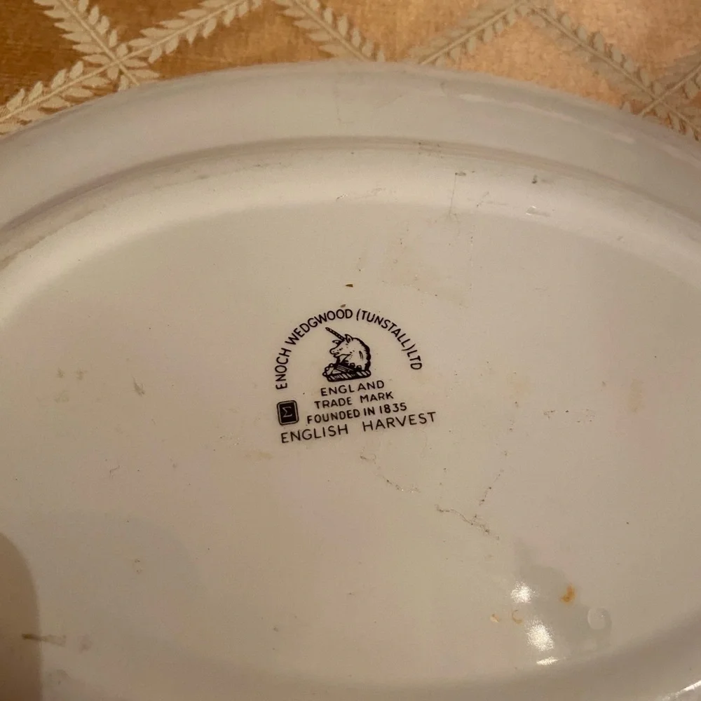 Wedgwood English Harvest 3 Plates Fruit Motif
